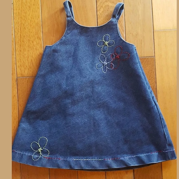 baby denim jumper dress